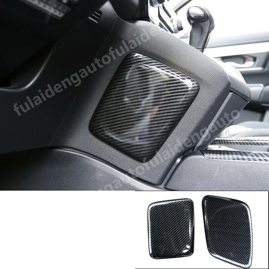 for Honda CR-V CRV 2017-2022 Carbon fiber Interior Console Gear Shift Guard Trim