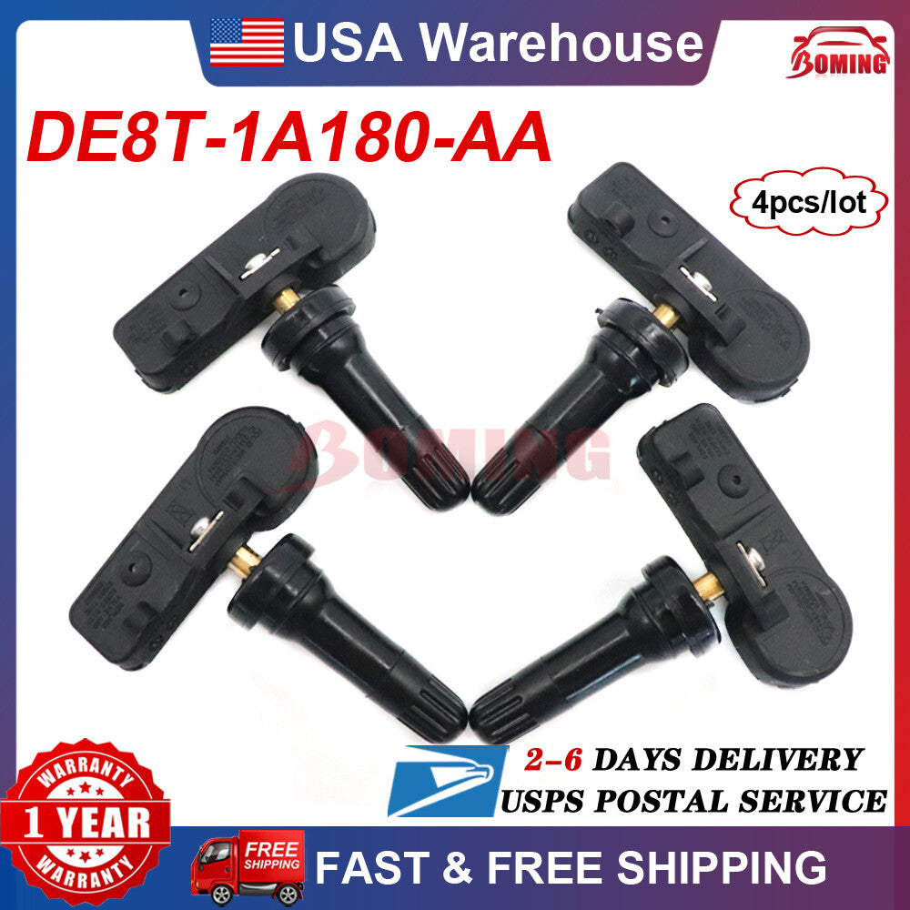 Set of 4 for Ford Motorcraft Escape TPMS Tire Pressure Sensor New DE8T-1A180-AA