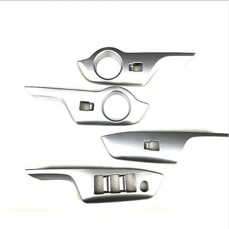4X Silver Car Window Switch Panel Cover Trim Fit for Toyota C-HR CHR 2016-2022