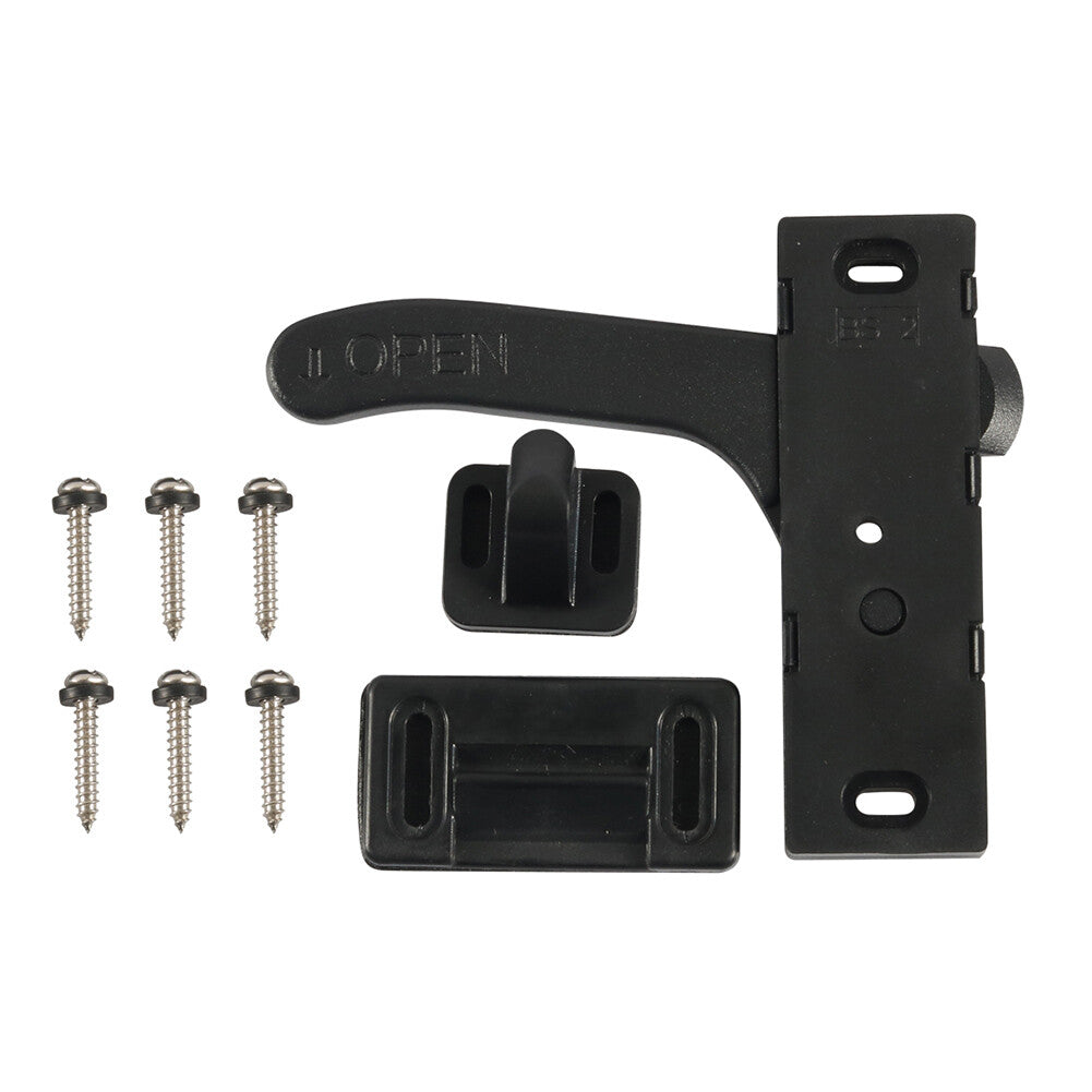 RV Screen Door Latch Right Hand Open Close Handle Kit For Camper Black Universal Q
