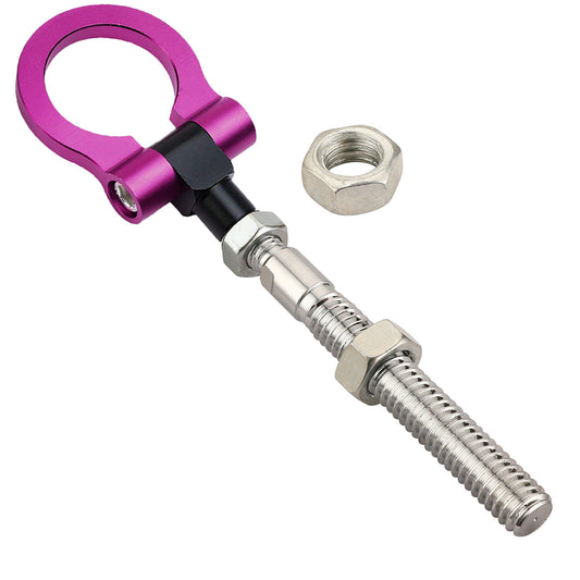 Heavy Duty Purple Folding Tow Hook Track Racing Towing for Ford for Mustang 2019-23 Q