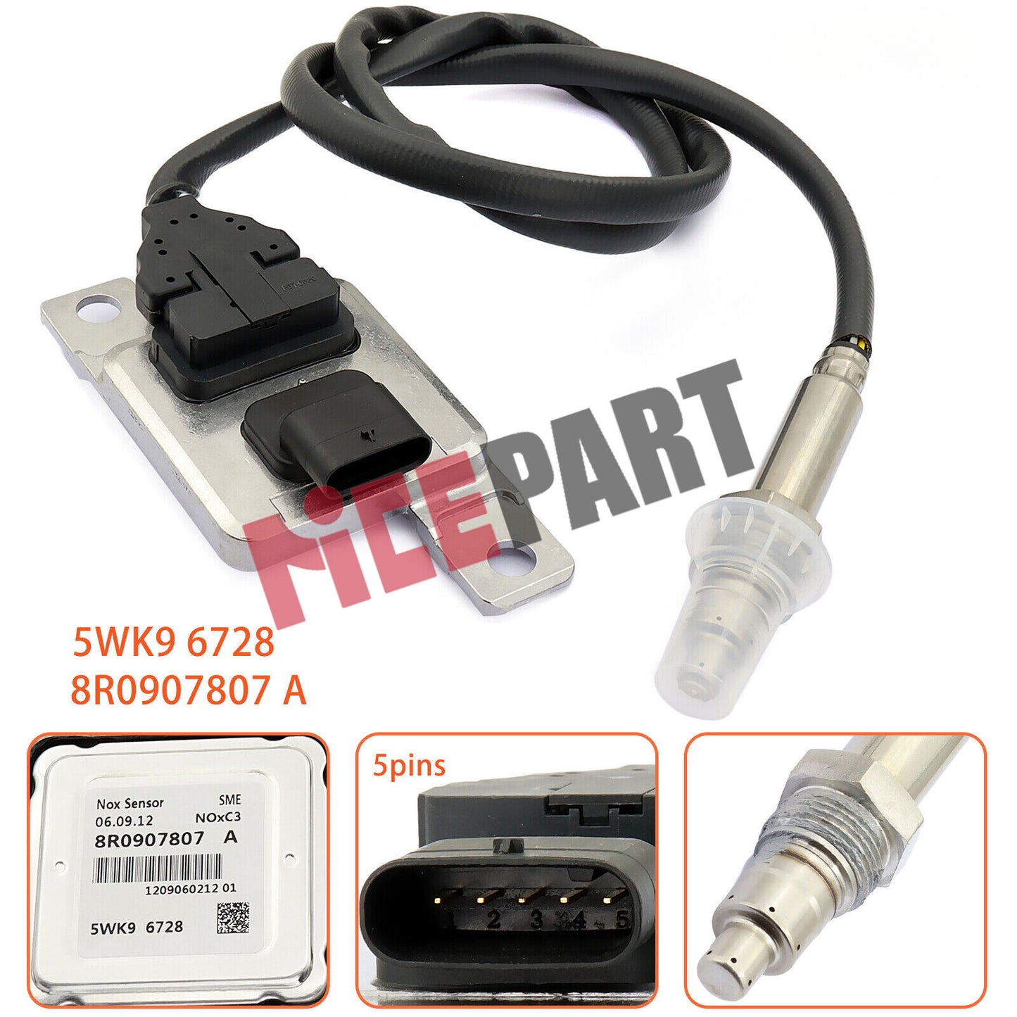 5WK96728 8R0907807A Nox Sensor 8R0907807 A compatible for Audi Q5 2.0 3.0 TDI for VW
