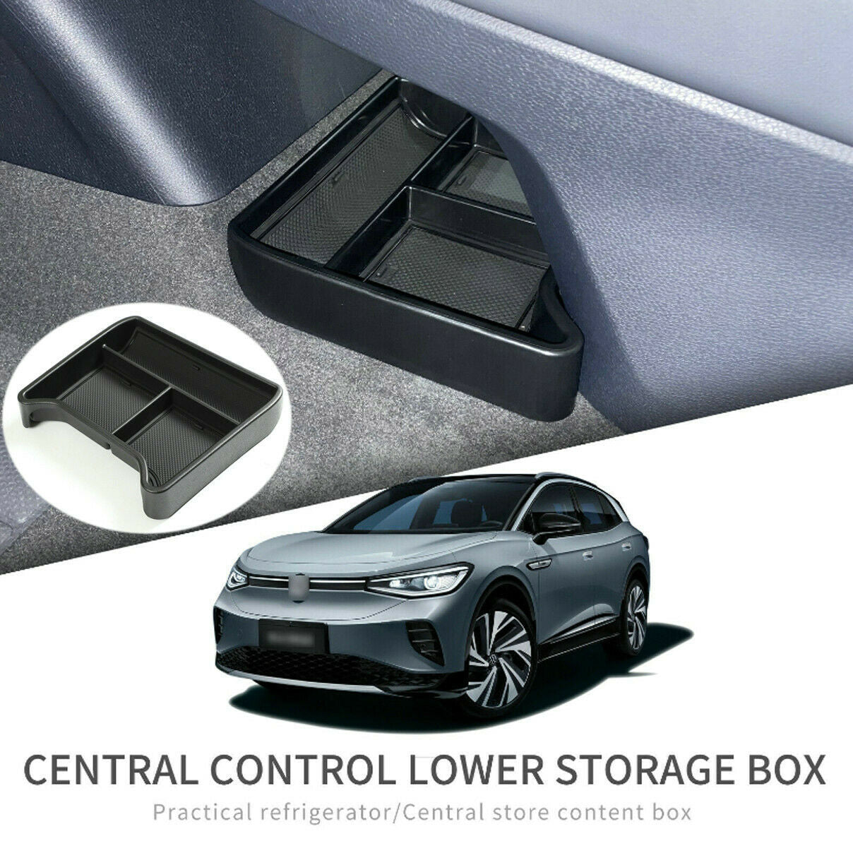 2021 for VW ID.4 ID4 Car Center Console Storage Box Tray Organizer Accessories Q