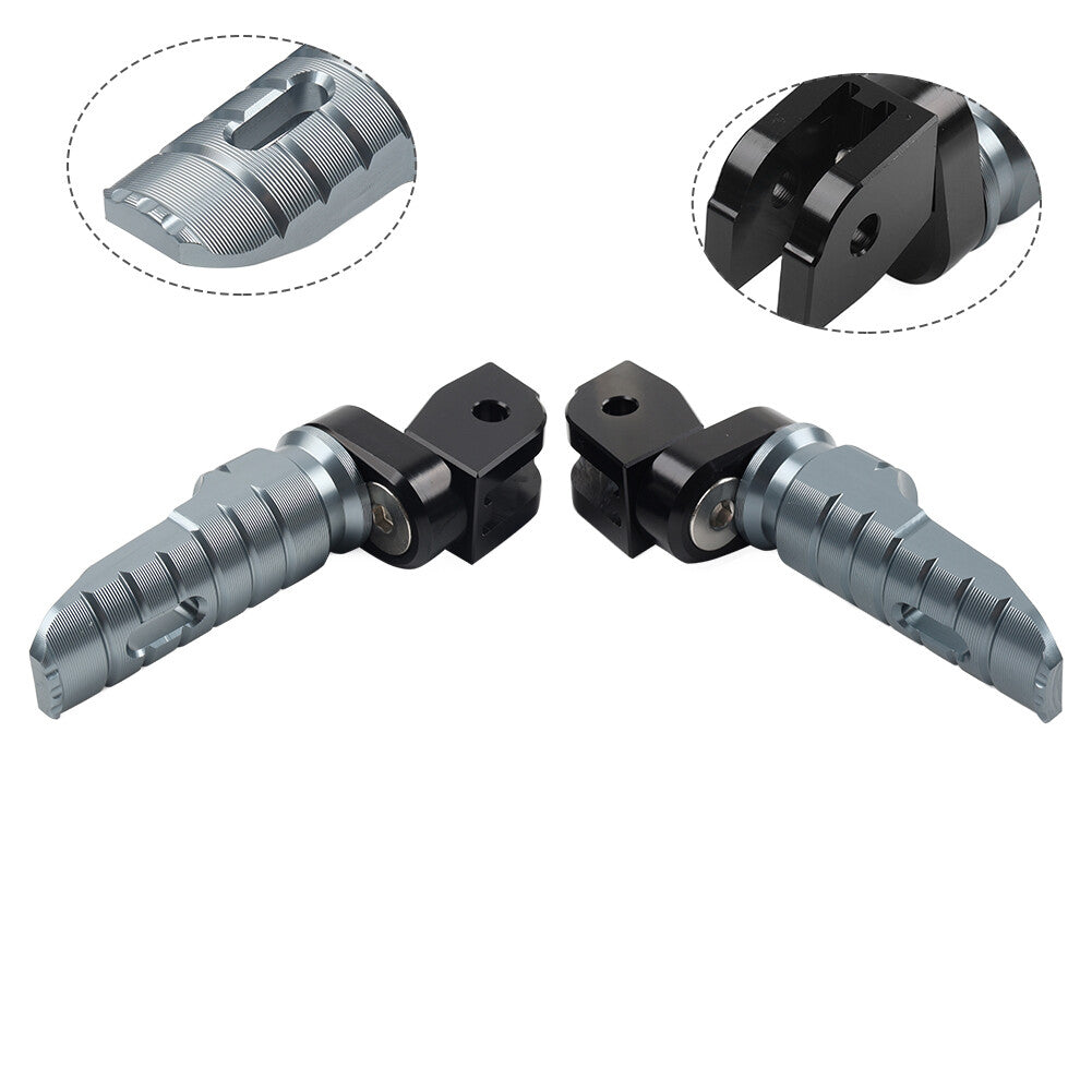Grey Front Footrests Foot Peg for Ducati Monster 821 Dark 2014-20 937 950 21-23 Q