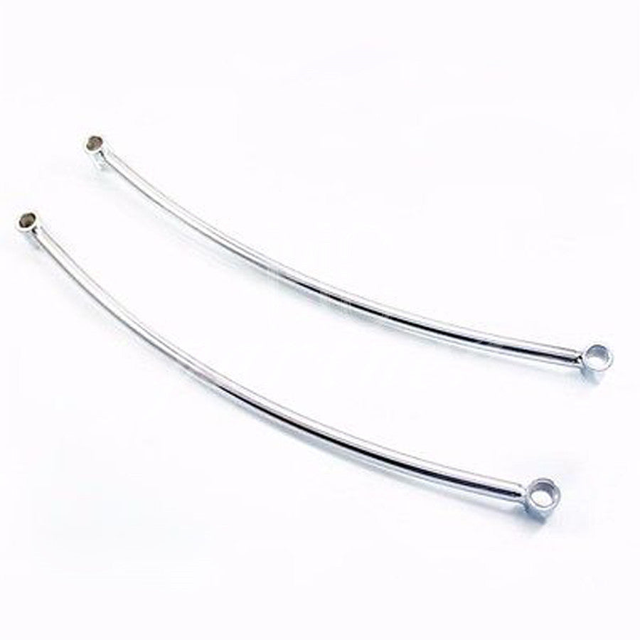 Chrome Rear Fender Rail Support Bracket Mount Holder for Harley Cruiser Bobber