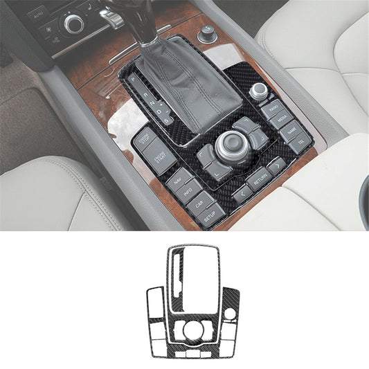 3PCS carbon fiber interior panel trim for Audi Q7 2007-2015