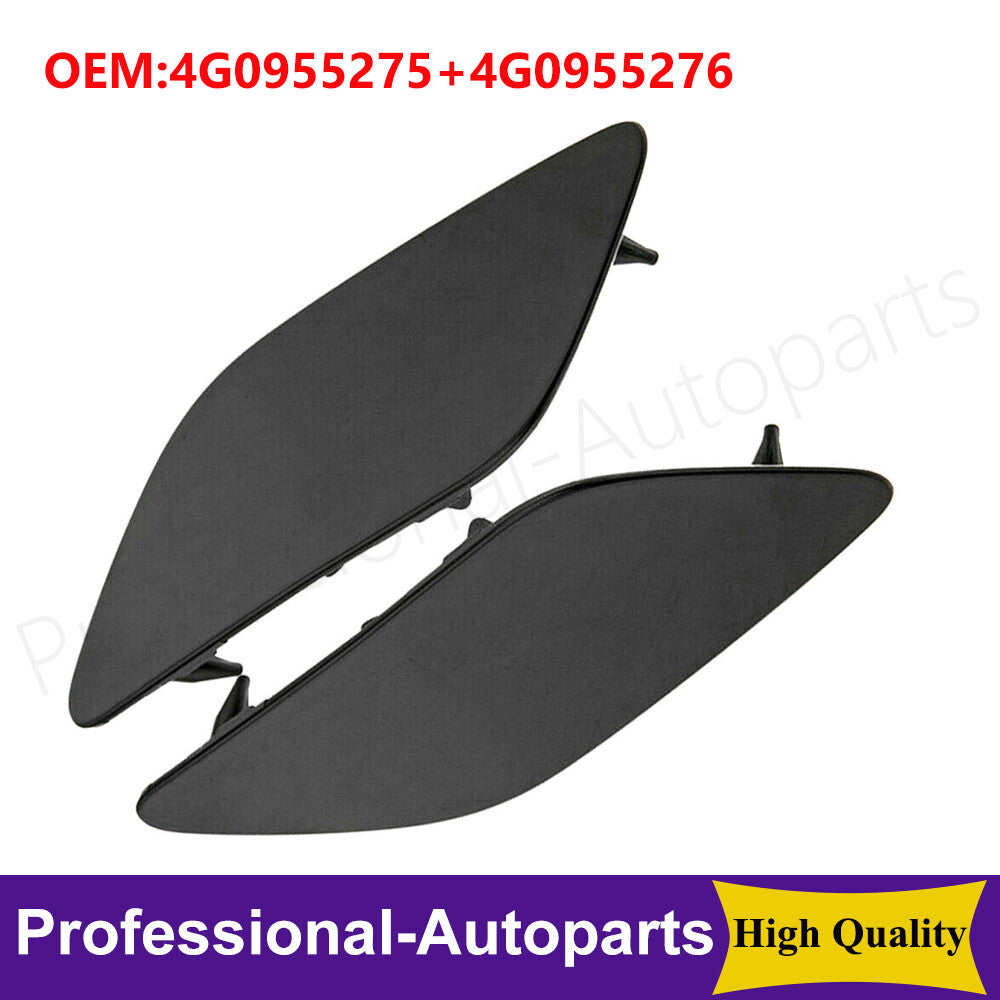 1Pair Left+Right Bumper Headlight Washer Cap Cover For 2011 - 2014 for Audi for A6 S6