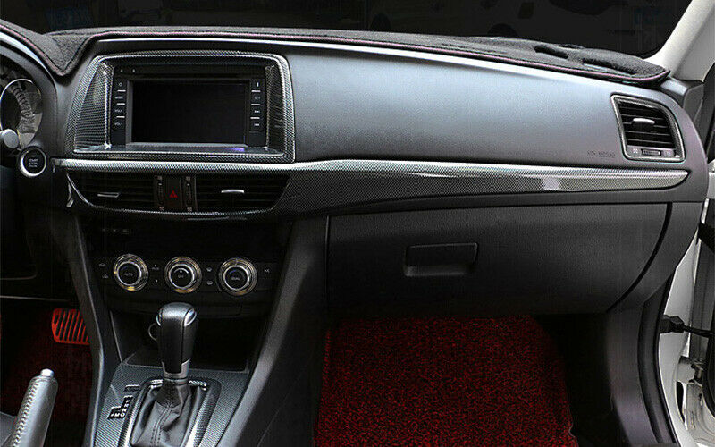 for Mazda 6 Atenza 2014-2016 Carbon Fiber Dashboard LR Air Outlet Vent Trims