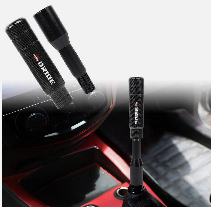 Car manual gear shifter extender for brides, black carbon fiber, suitable for Honda for Acura