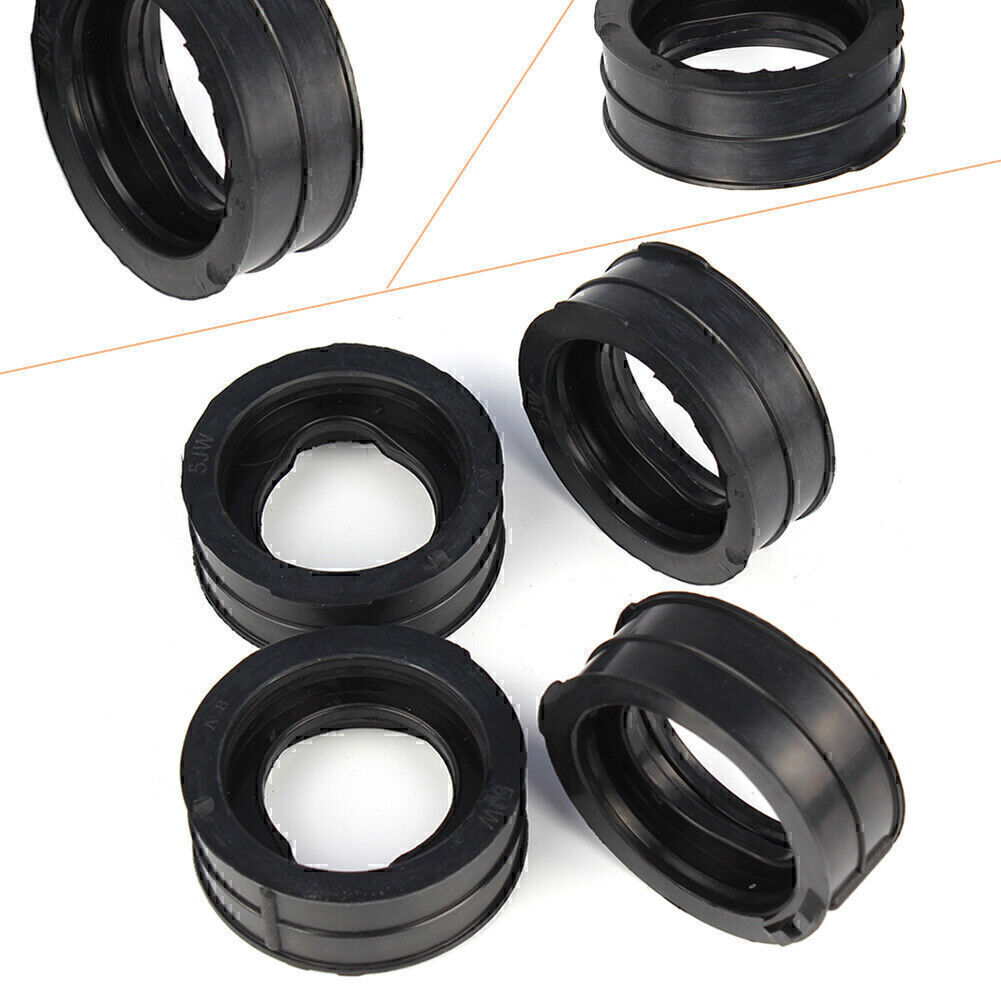 4PCS Carburetor Adapter Interface Glue for Yamaha FJR1300 2003-2012 Black Q