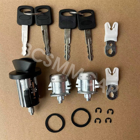 Fit for Ford Expedition 1997-2004 Car Ignition Door Lock Cylinder W/4 Keys