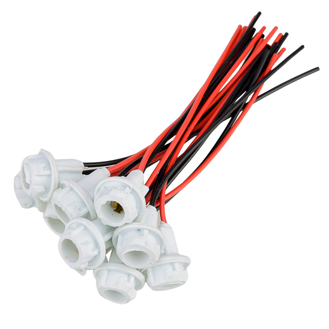10x T10 LED Bulb Tail Light Connectors Socket Harness Pigtail Rubber Wedge Q