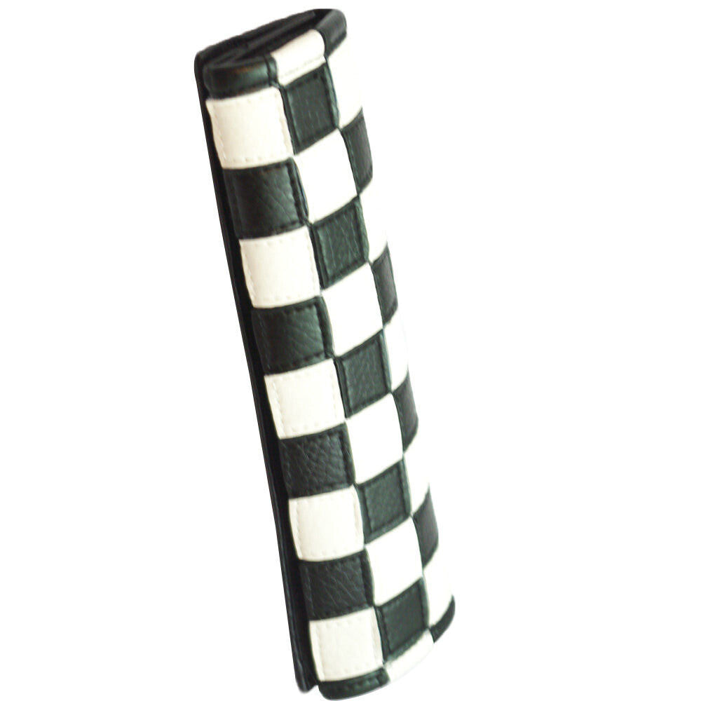 NEW for Mini Cooper Checkered Racing Safety for Seat Belt Cover Shoulder Cushion Pad Q