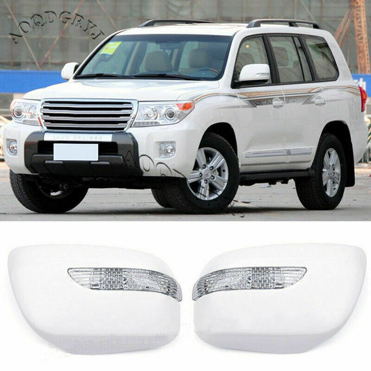 White Rearview Mirror Housing W/Turn Signal replace for Land Cruiser 2008-2015