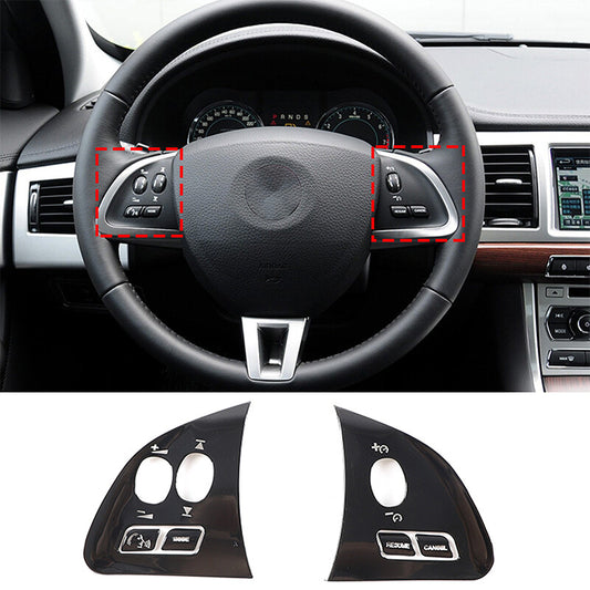2-Piece Front Bumper Fog Light Chrome Protector Trim for HUMMER H3 2006-2010 Sliver- v
