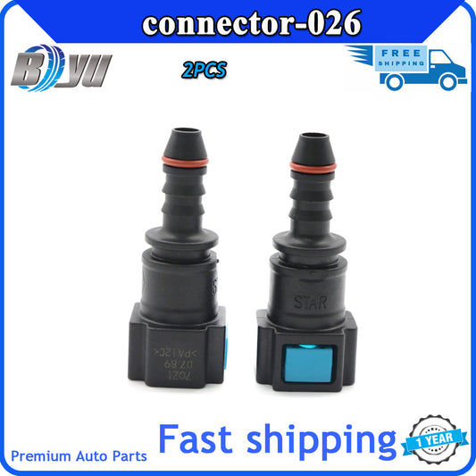 Universal 24.5mm fuel line connector fitting for pipe fittings, 7.89mm ID6 5/16 Q