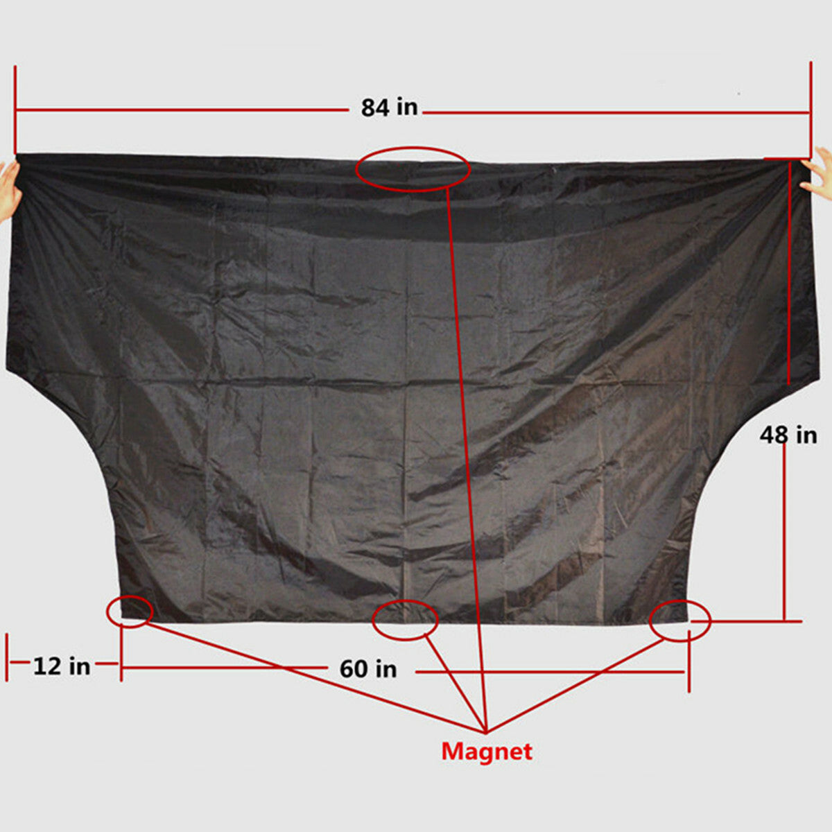 Car Front Windshield Snow Protect Cover Ice Frost Sun Shade Shield Tarp Trim Q