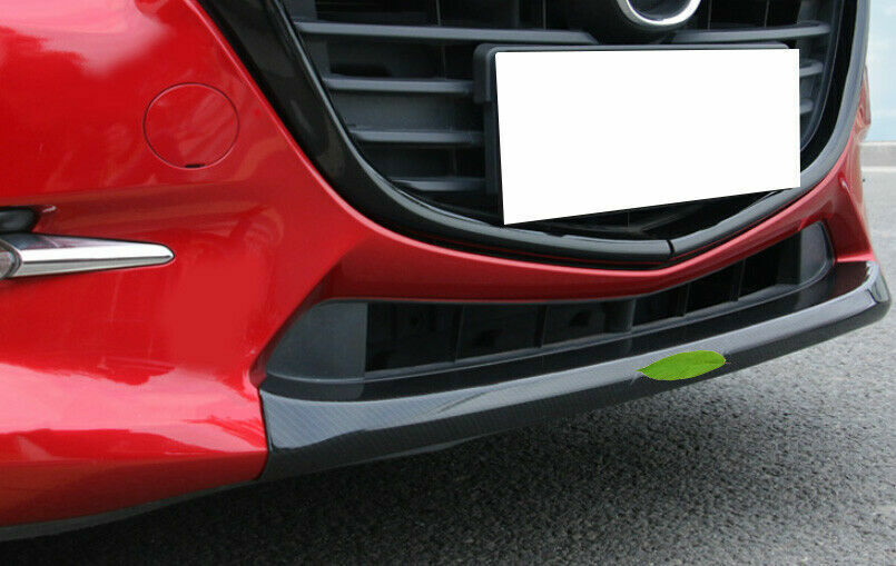 for Mazda 3 Axela 2017-2018 ABS Carbon Fiber Front Bumper Grille Lower Strip