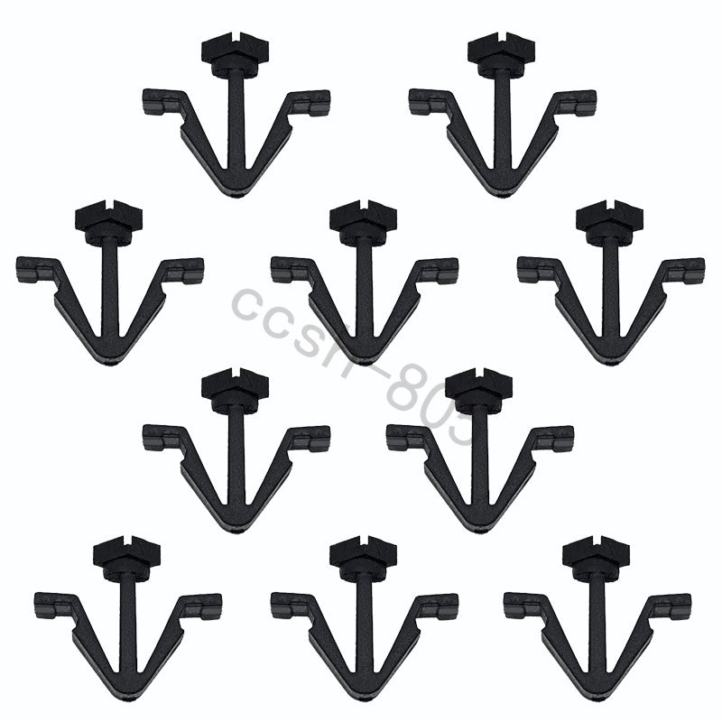 10 Pcs Car Radiator Grille Trim Retainer Clips for Nissan