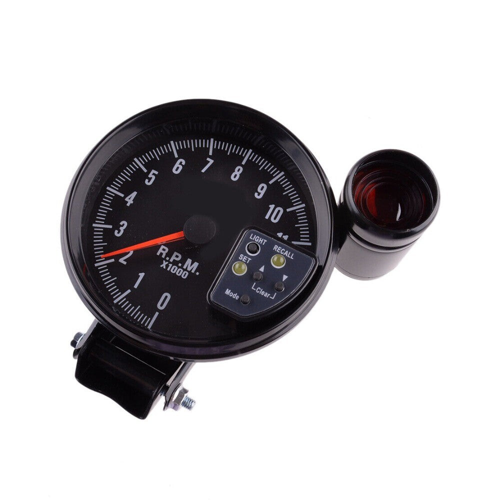 5 7 Colors Tachometer 11K RPM Speedometer Tach Gauge With Shift Light Black new n