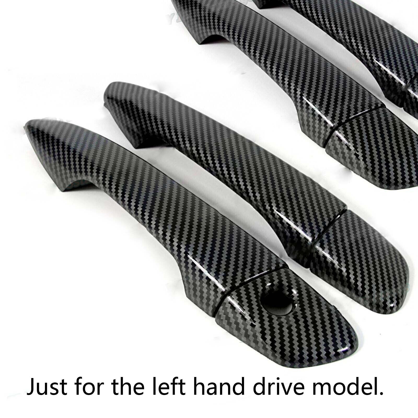 Shiny Carbon Fiber Side Handle Cover Cap for Lexus IS200t IS250 IS300