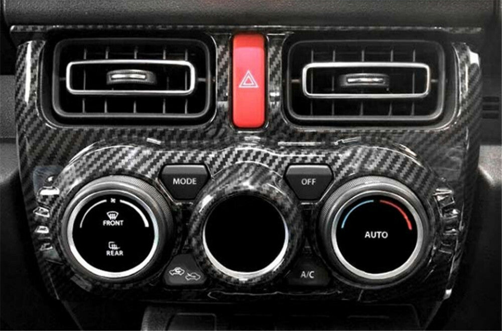 for Suzuki for Jimny 2019+ Automatic Air Condition Vent Outlet Trim ABS Carbon Fiber