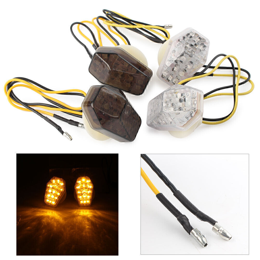 Flush Mount Turn Signal Light Lens Cover Fit for Suzuki GSXR600 1000 SV650 Clear