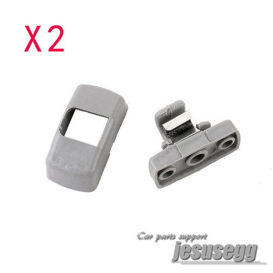 2pcs New Grey Sun Visor Clip Fits for VW for Jetta for Golf for Passat for Skoda 3B0 857 561B