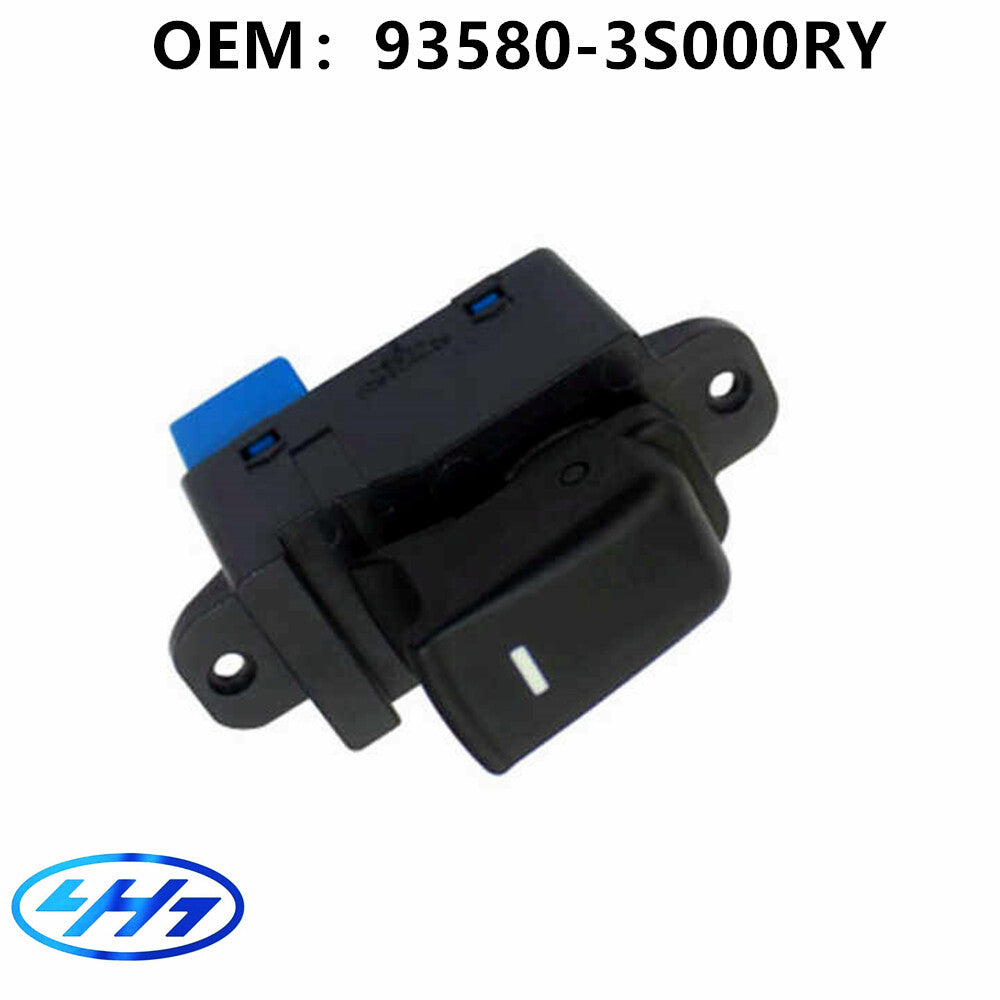 93580-3S000RY Rear Door Power Window Switch Black for Hyundai Sonata 2010-15
