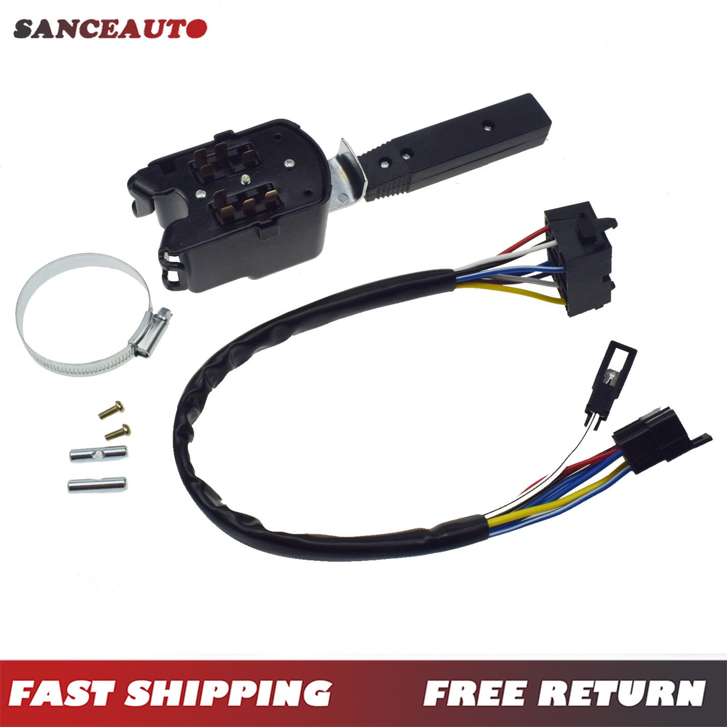 Turn signal combination switch with plug wiring harness suitable for Kenworth K301-295-3, K301-295- n