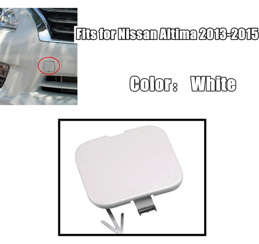 Front bumper drag hook cap, white, 622A03TA0A, suitable for Nissan Altima 2013-2015. Q