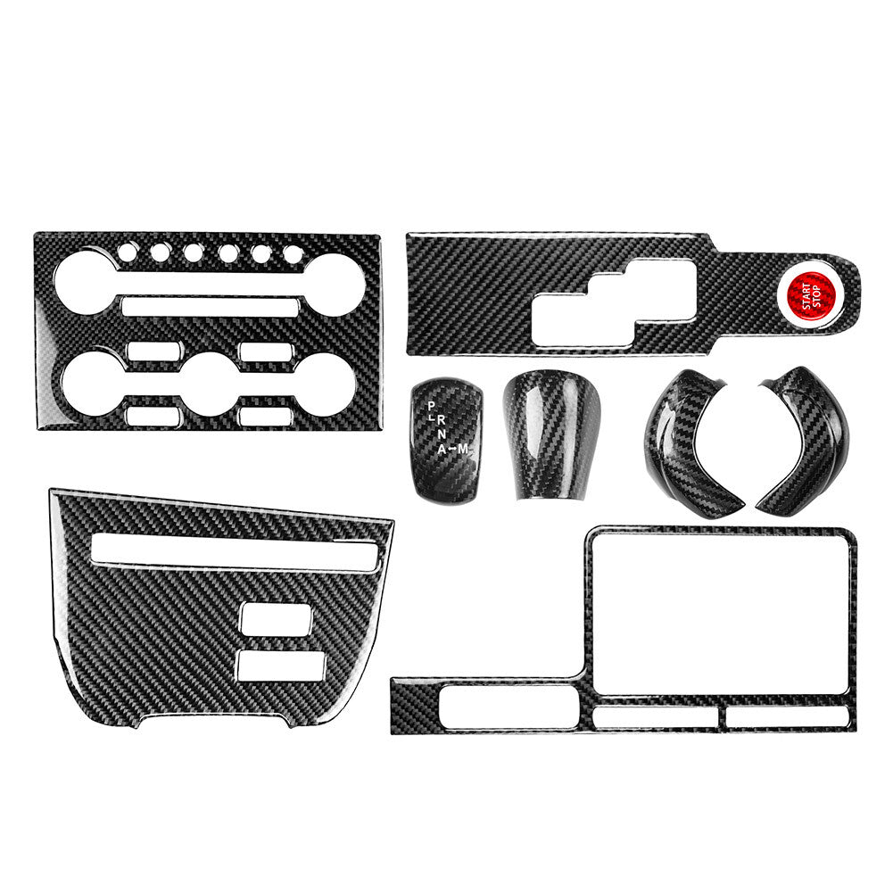 9Pcs Center Console Gear Shift Panel Decoration Cover Trim FITS for Nissan GTR R35
