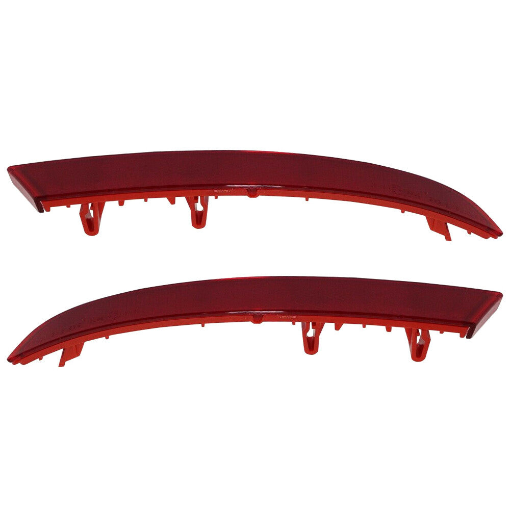 Pair Rear Bumper Reflectors for 2018-2021 for BMW X3 63147419927 63147419928 Red Q