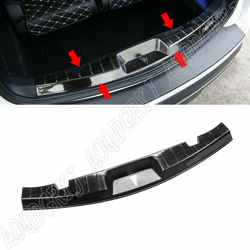 for ford  Explorer 2013-2019 Black Rear Bumper Trunk Door Sill Cover Scuff Plate
