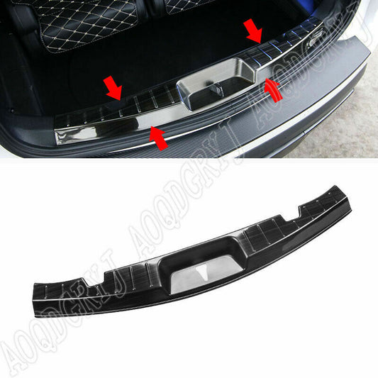 for ford  Explorer 2013-2019 Black Rear Bumper Trunk Door Sill Cover Scuff Plate