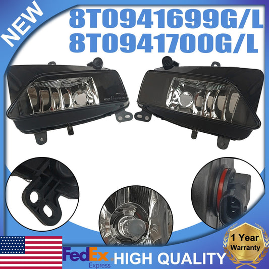 1 pair of right front bumper halogen fog lights suitable for Audi A5 S5 #8T0941700G 8T0941700G- n