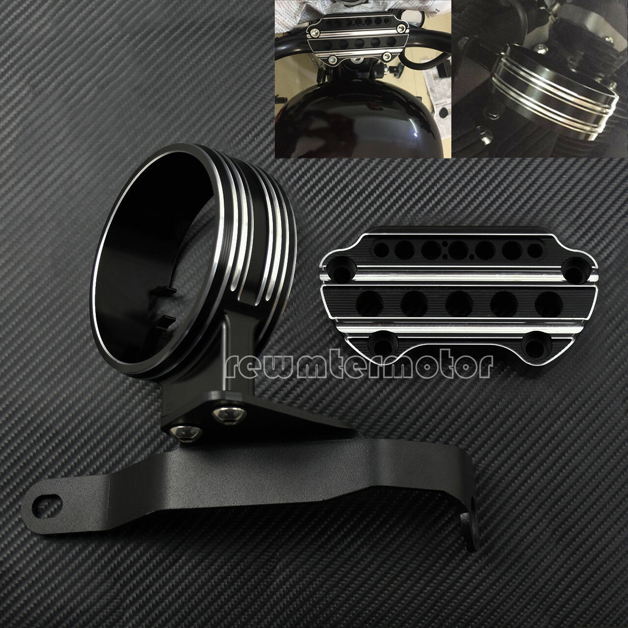 CNC Cut Side Speedometer Relocation Mount Bracket Fit For Sporster 883 2004-2018 Q