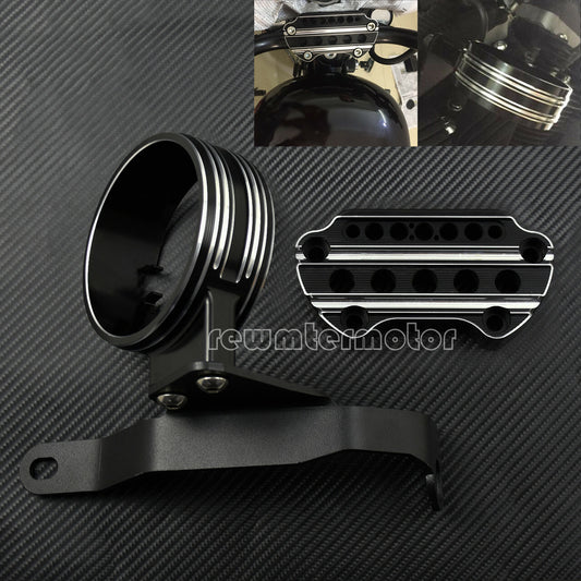 CNC Cut Side Speedometer Relocation Mount Bracket Fit For Sporster 883 2004-2018 Q