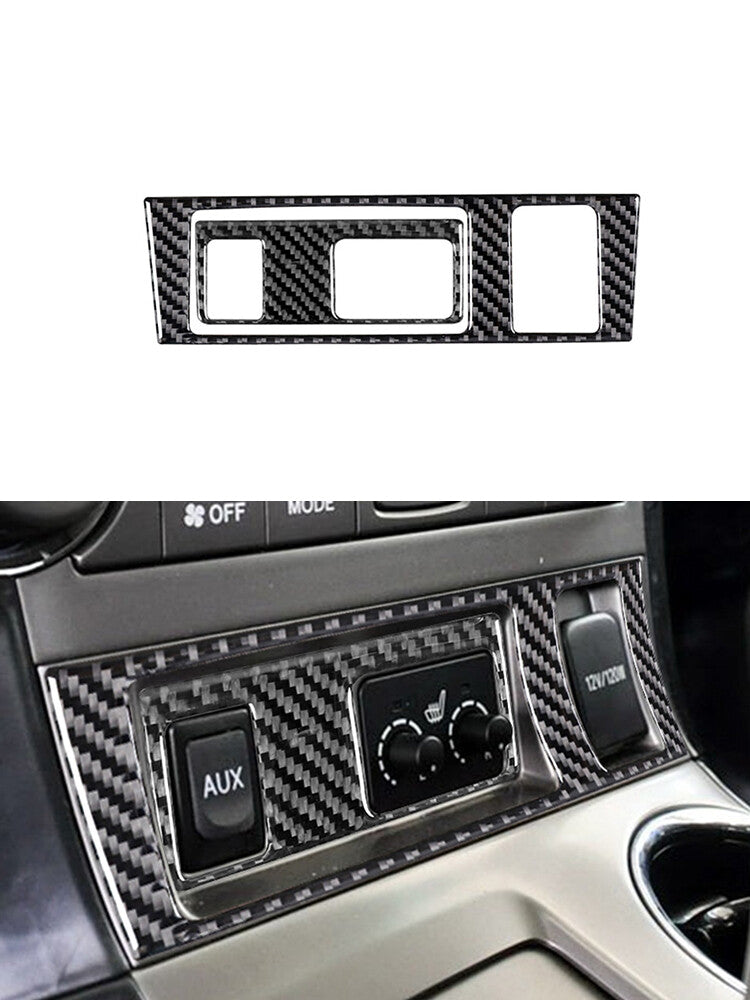 Carbon Fiber Style Dashboard A/C Switch Cover for 2015 - 20 for Mini F55 F56- v