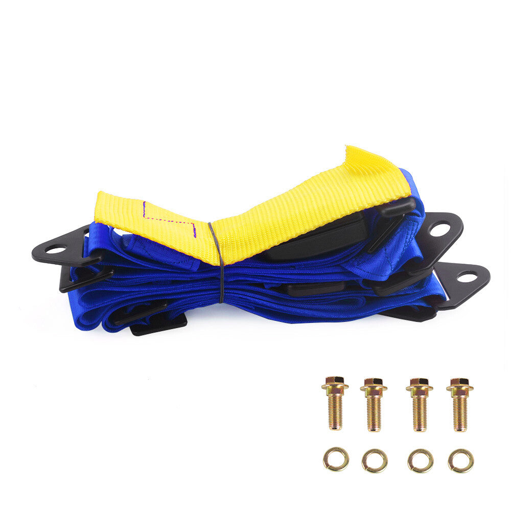RASTP 2 4-Point Adjustable Racing for Seat Belts Harness Shoulder Straps Q