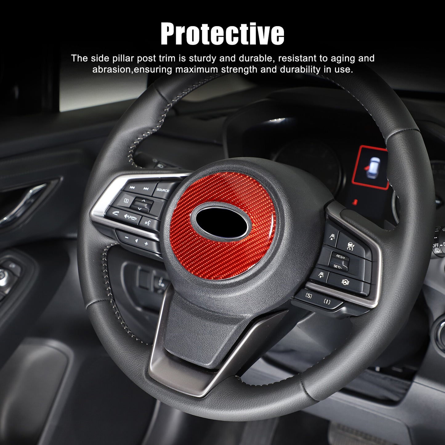 Carbon fiber sticker for Subaru Crosstree 2024 center logo cover. n