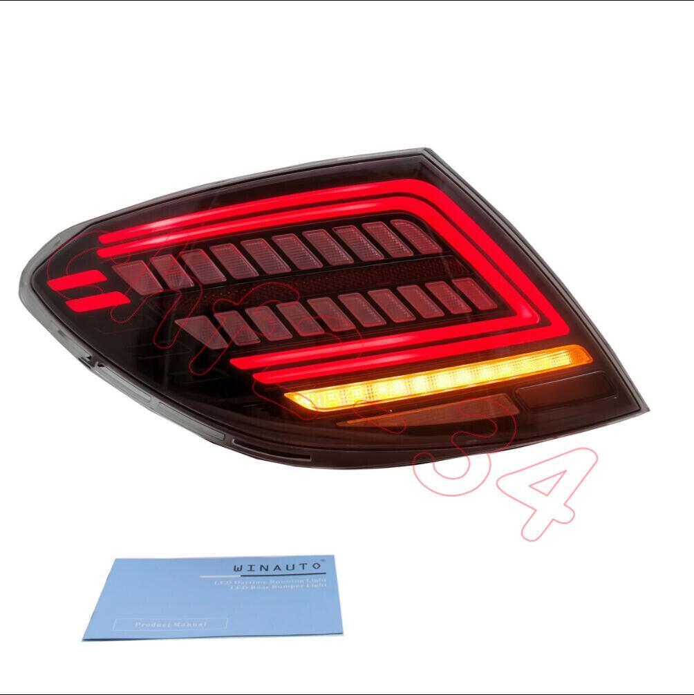 Fit for Benz W204 C300 C250 C63 2007-2014 transparent LED Rear Tail Lights 2PCS