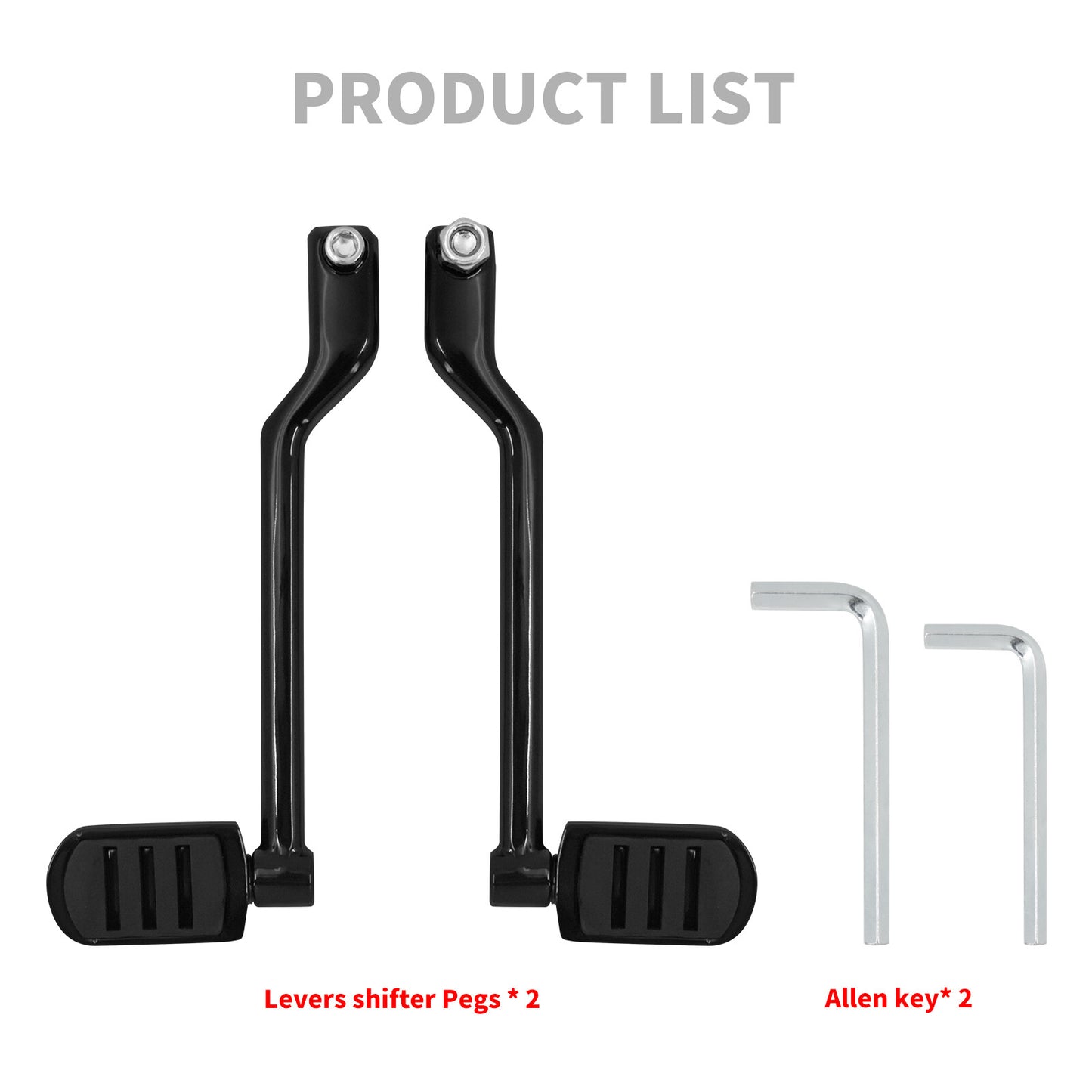Black Heel Toe Shifter Lever Pegs for Harley Touring Road Electra Glide 08-2023 Q