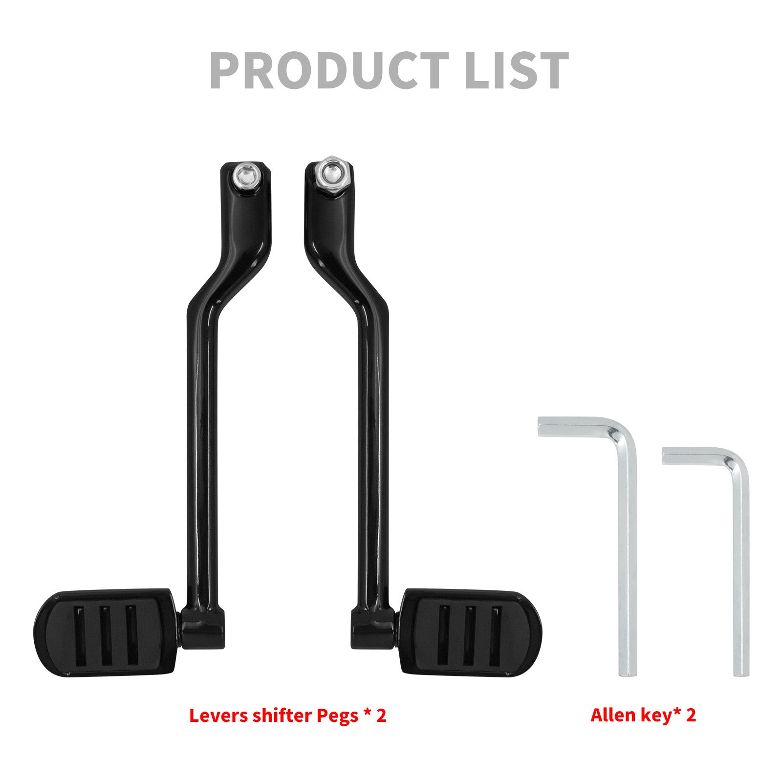 Black Heel Toe Shifter Lever Pegs for Harley Touring Road Electra Glide 08-2023 Q