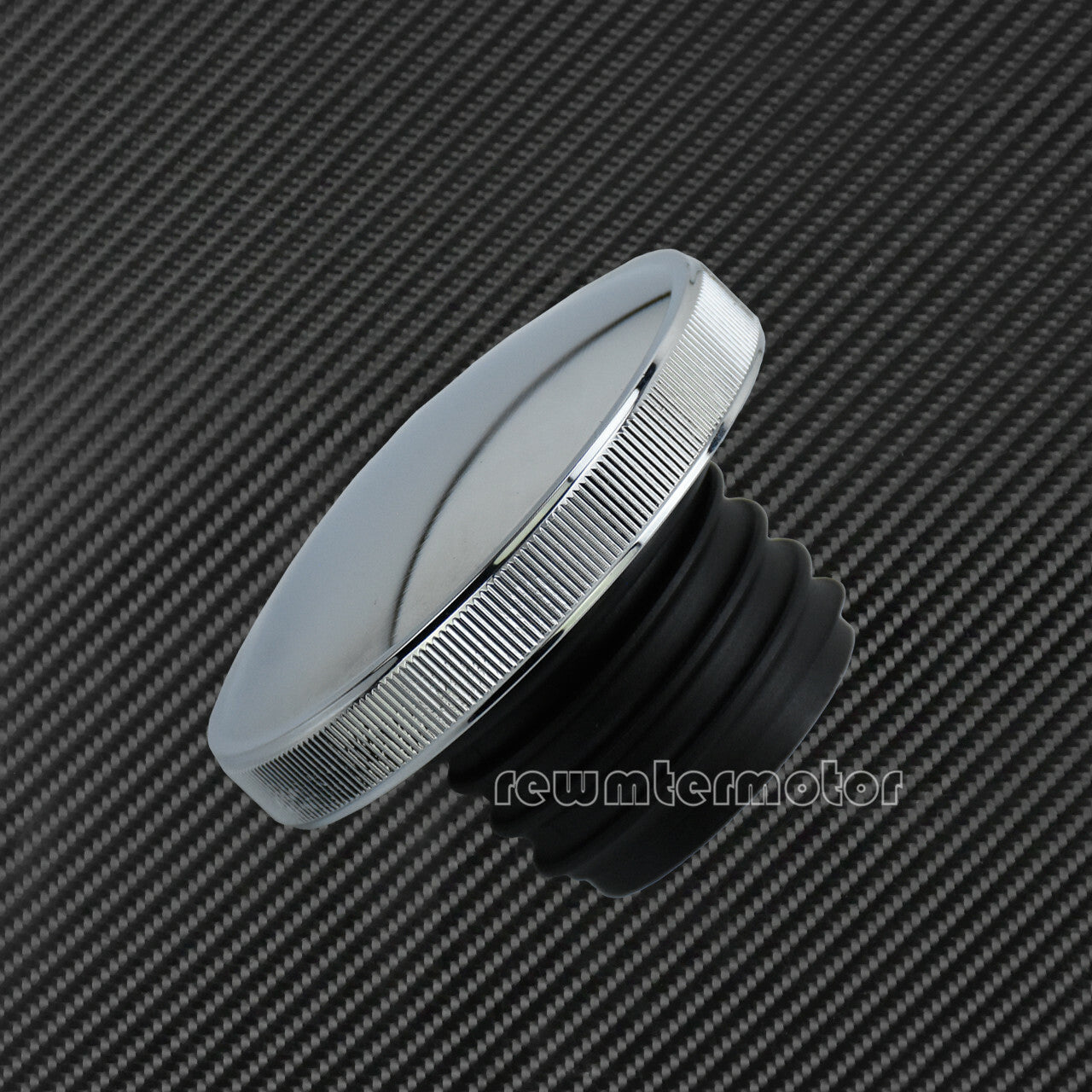 Vented Gas Cap Fuel Tank Right-hand Thread Smooth Chrome Fit for Harley Softail Q