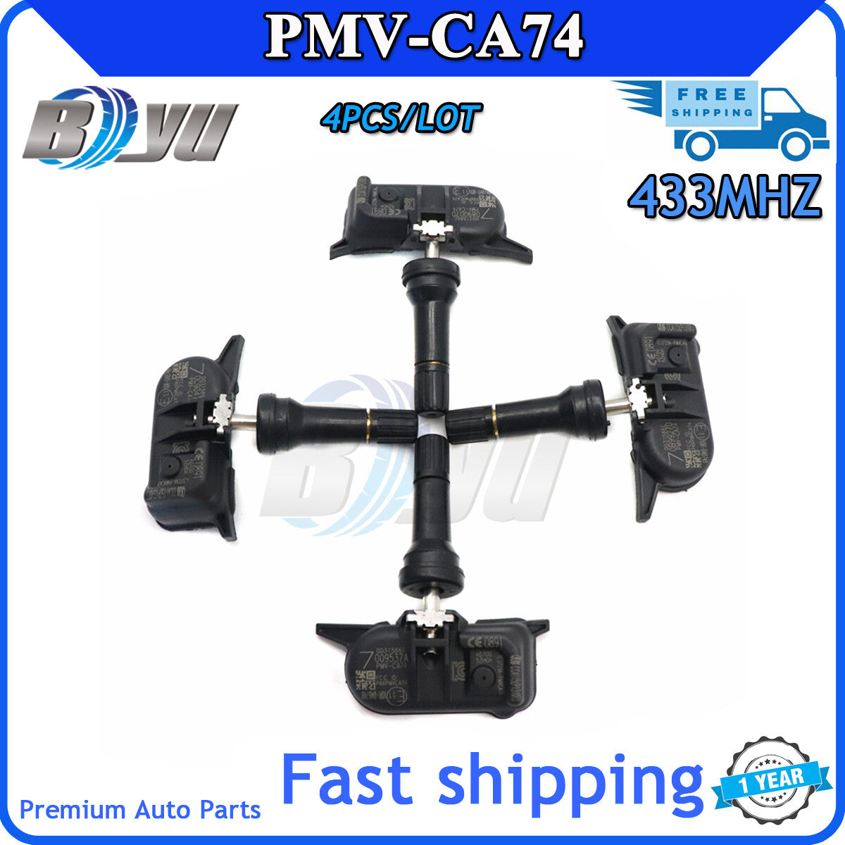 4-piece TPMS 40700-5ZH0A PMV-CA74 tire pressure sensor kit suitable for Infiniti . v