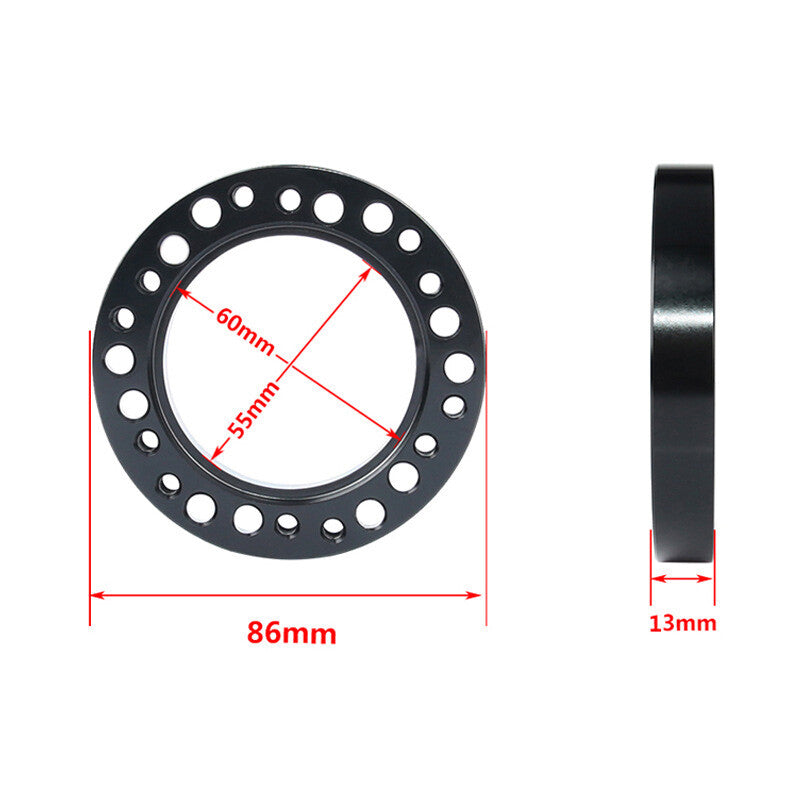 1/2-inch Car Steering Wheel Adapter Spacer Adapter Kit Aluminum Universal - n