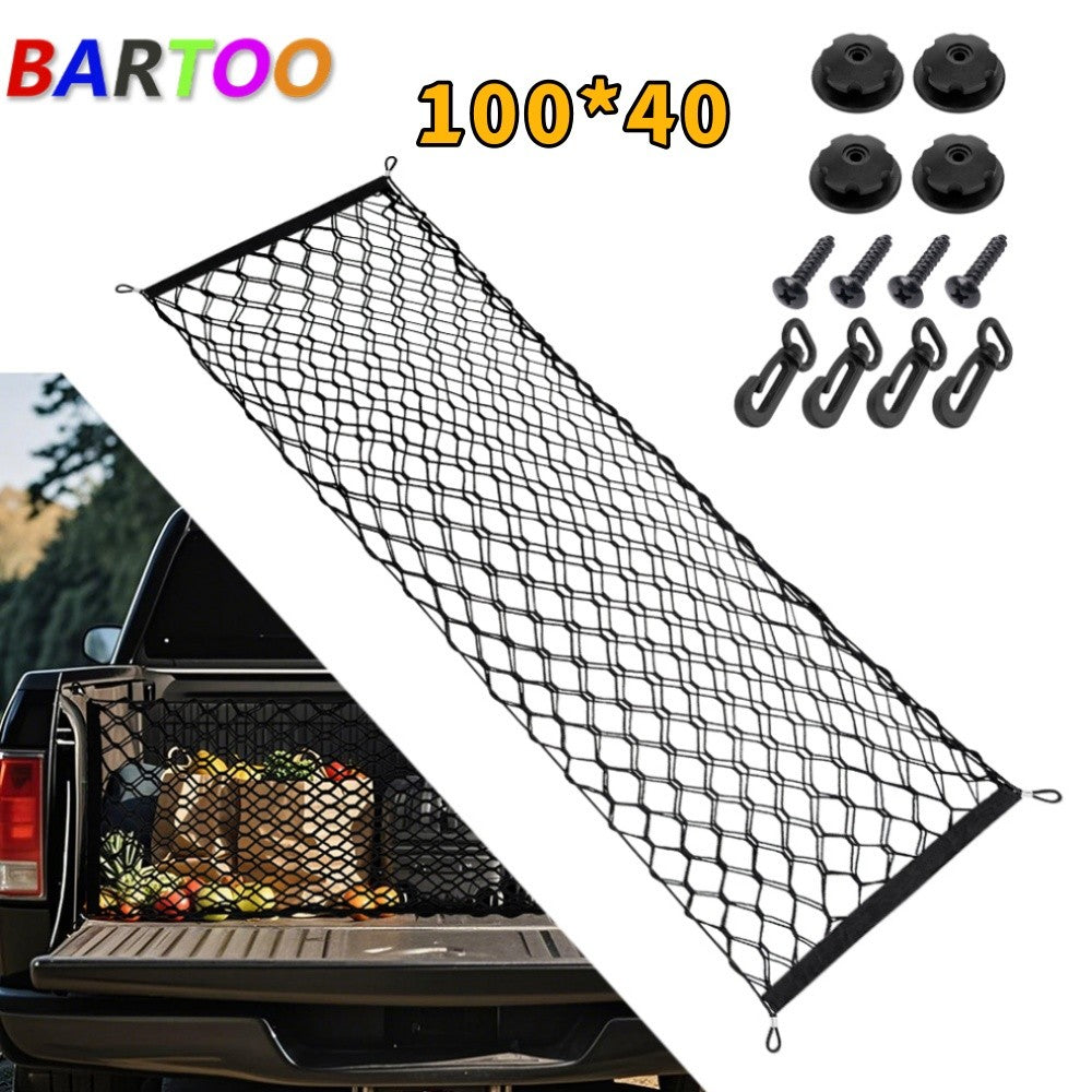 Truck Bed Cargo Net Storage Net Trunk Mesh Organizer Envelope Cargo Net Elastic