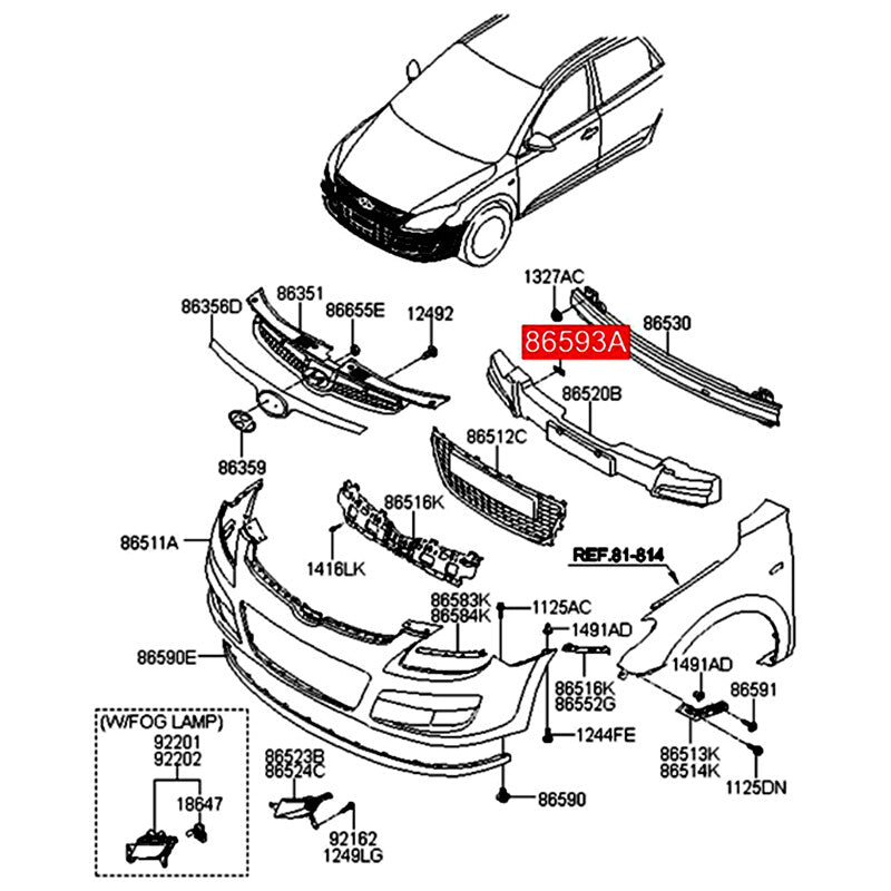 Range hood support rod fixing clip set is suitable  for ford  AM5Z16828A, W712889S300, W713903S300