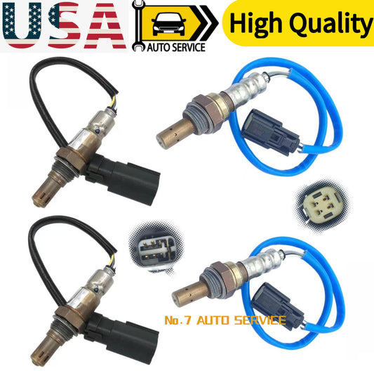 Set(4) Upstream Downstream O2 Oxygen Sensor For 2011-12 for Ford Explorer 3.5L